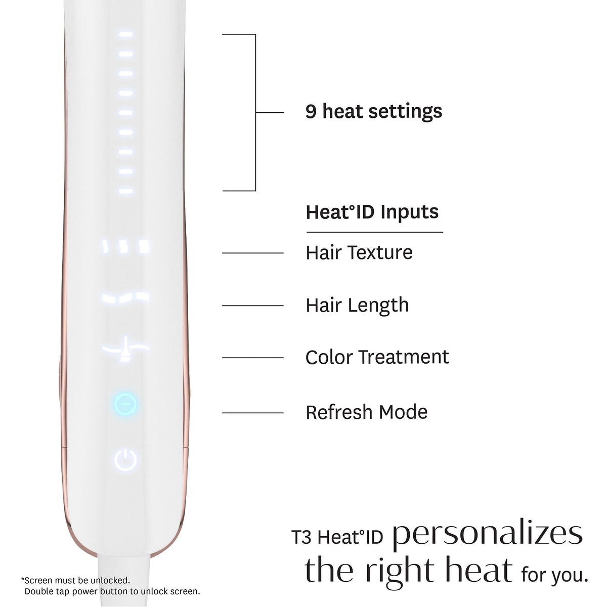 Smooth ID 1 Smart Flat Iron With Touch Interface