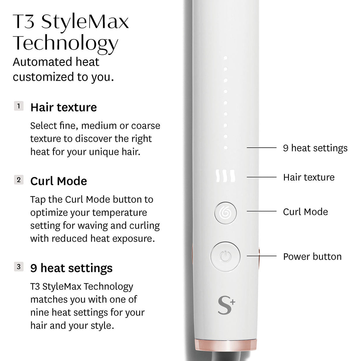 Single Pass StyleMax Professional 1 Flat Iron with Custom Heat Automation