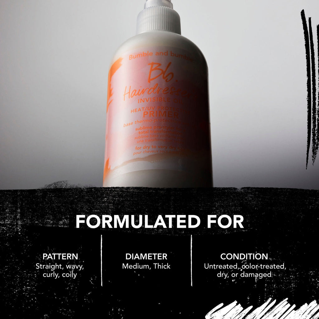 Hairdresser's Invisible Oil Heat/UV Protective Primer for Dry. Frizzy Hair