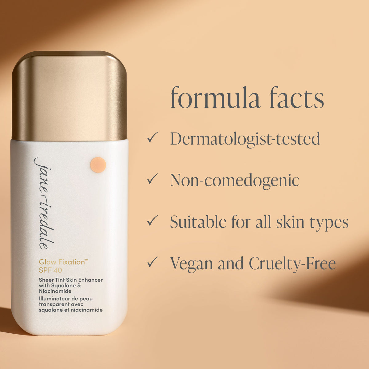 Glow Fixation SPF 40 Sheer Tint Skin Enhancer with Squalane & Niacinamide