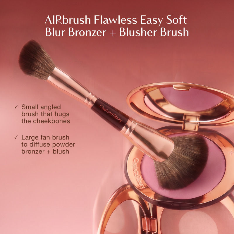 Airbrush Flawless Easy Soft Blur Bronzer + Blusher Brush