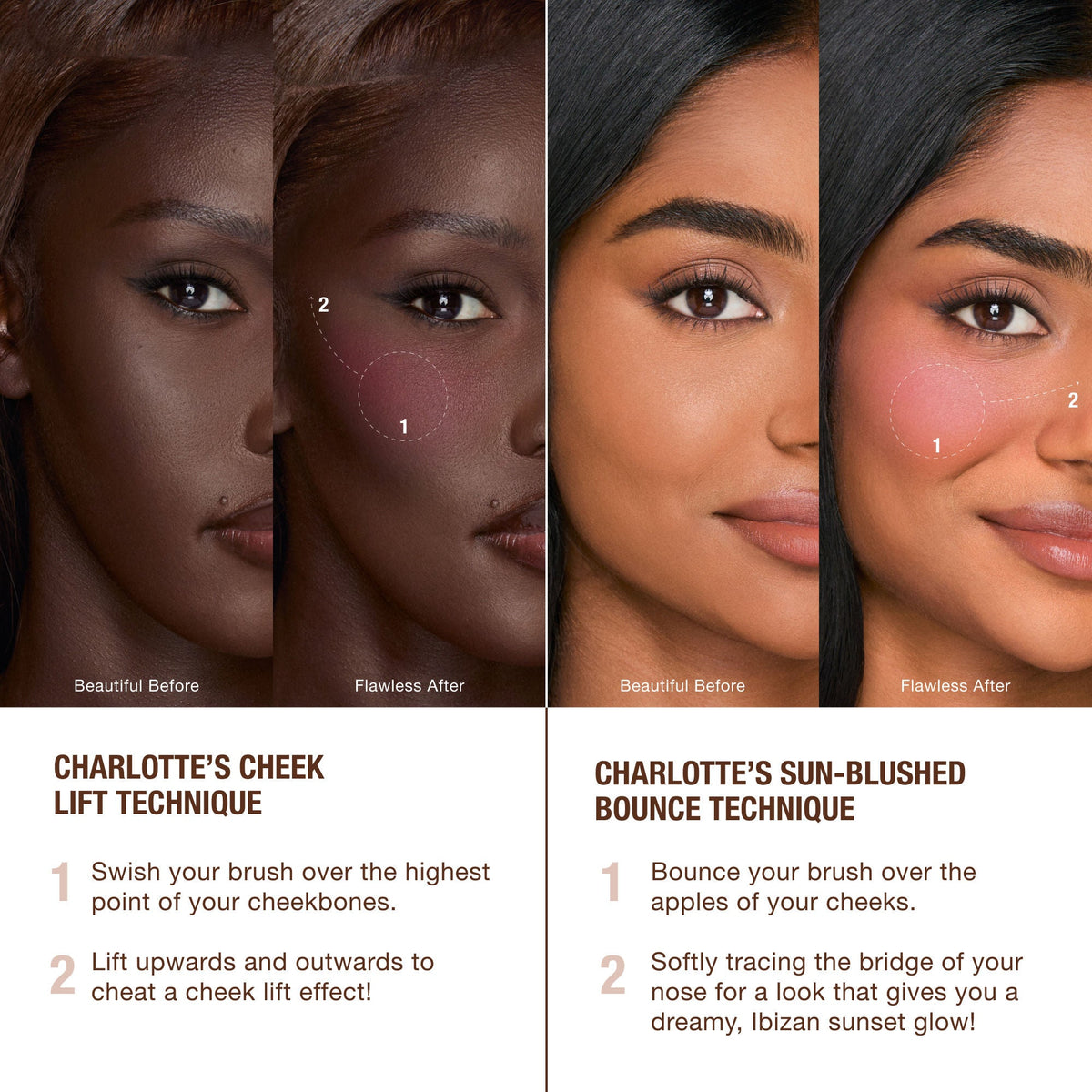 Airbrush Flawless Easy Soft Blur Bronzer + Blusher Brush