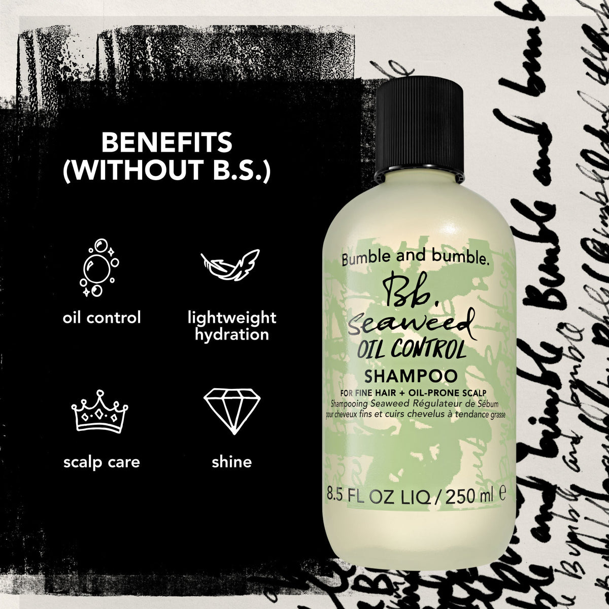 Seaweed Oil Control Shampoo for Fine Hair and Oily Scalp