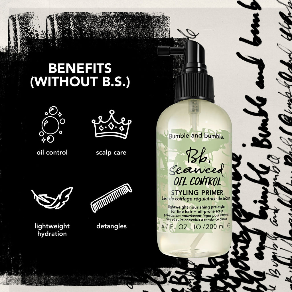 Seaweed Oil Control Styling Primer for Fine Hair and Oily Scalp