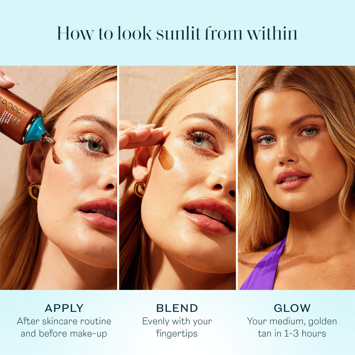 Sunlit Skin Bronzing Tint and Self Tan Face Serum