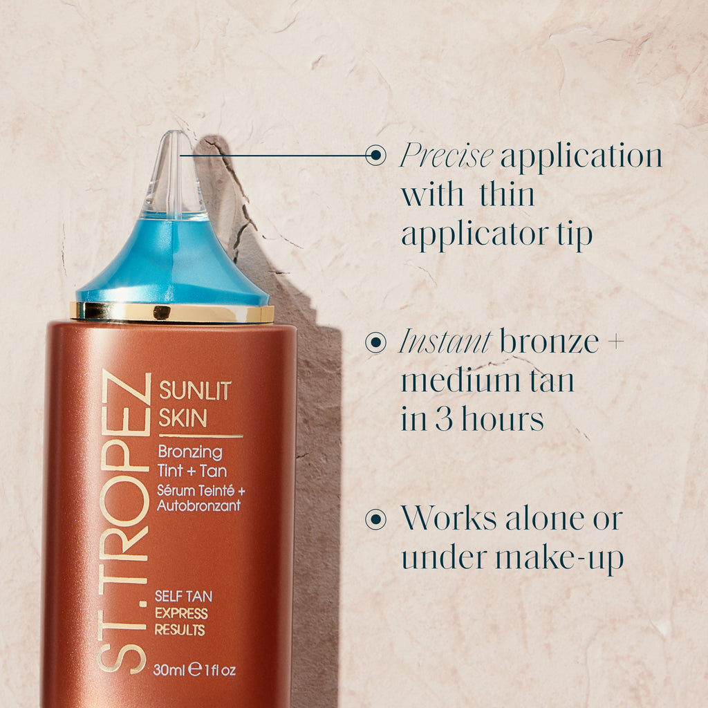 Sunlit Skin Bronzing Tint and Self Tan Face Serum