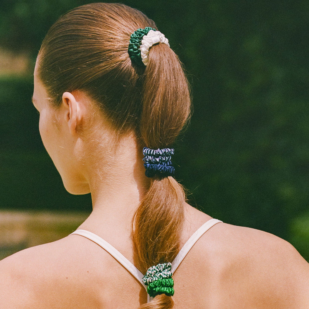 Hair On Point Skinny Scrunchies with Pouch