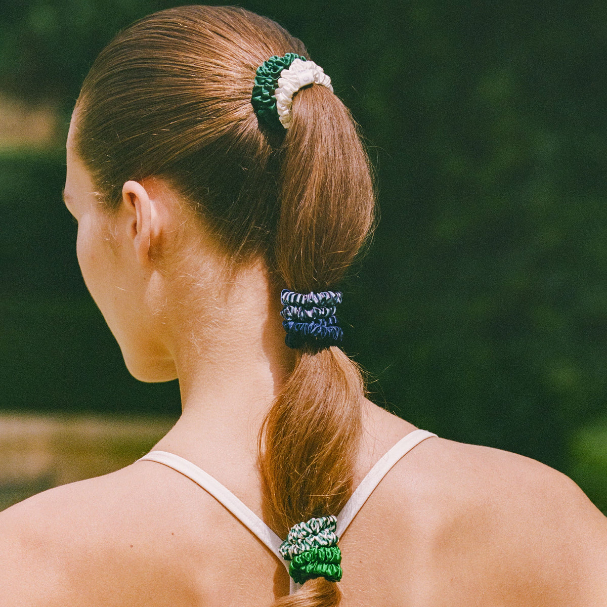 Hair On Point Skinny Scrunchies with Pouch
