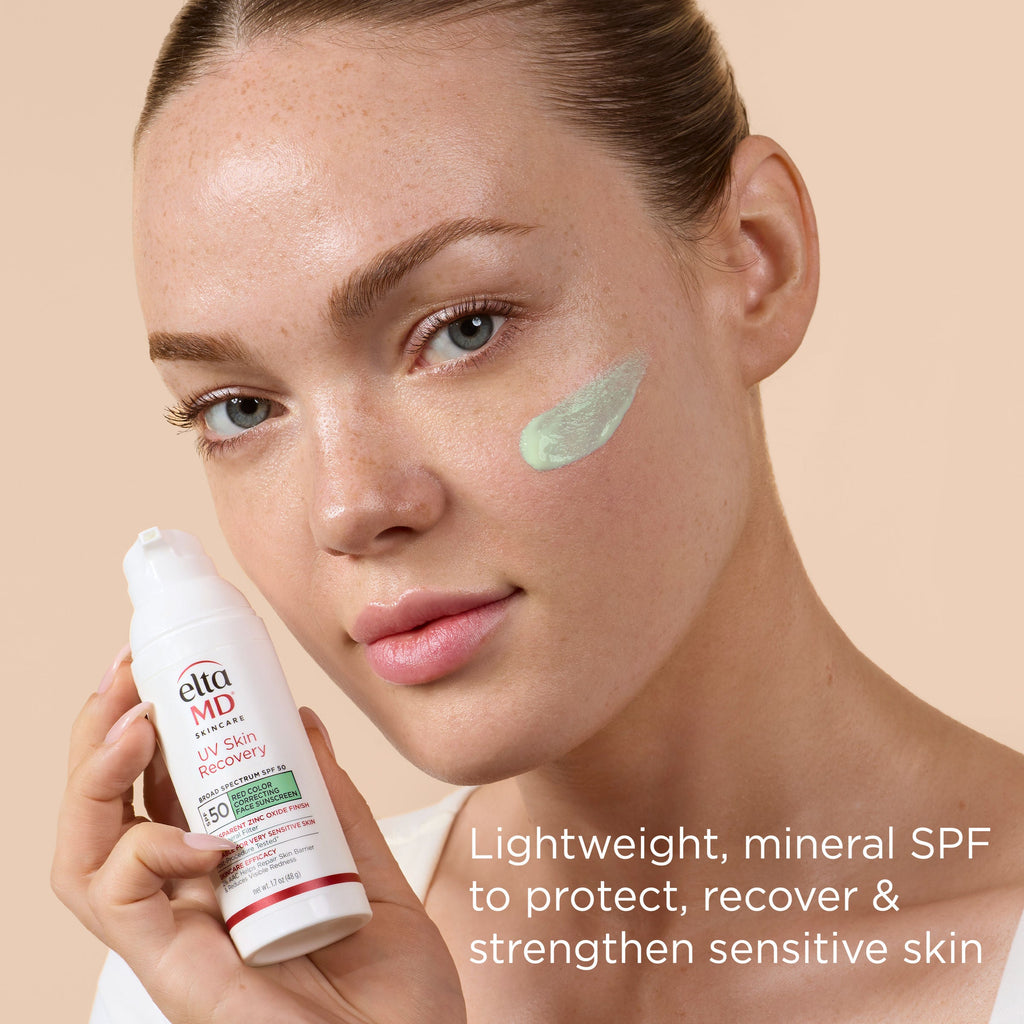 UV Skin Recovery Red Color Correcting Green Tint Broad Spectrum SPF 50