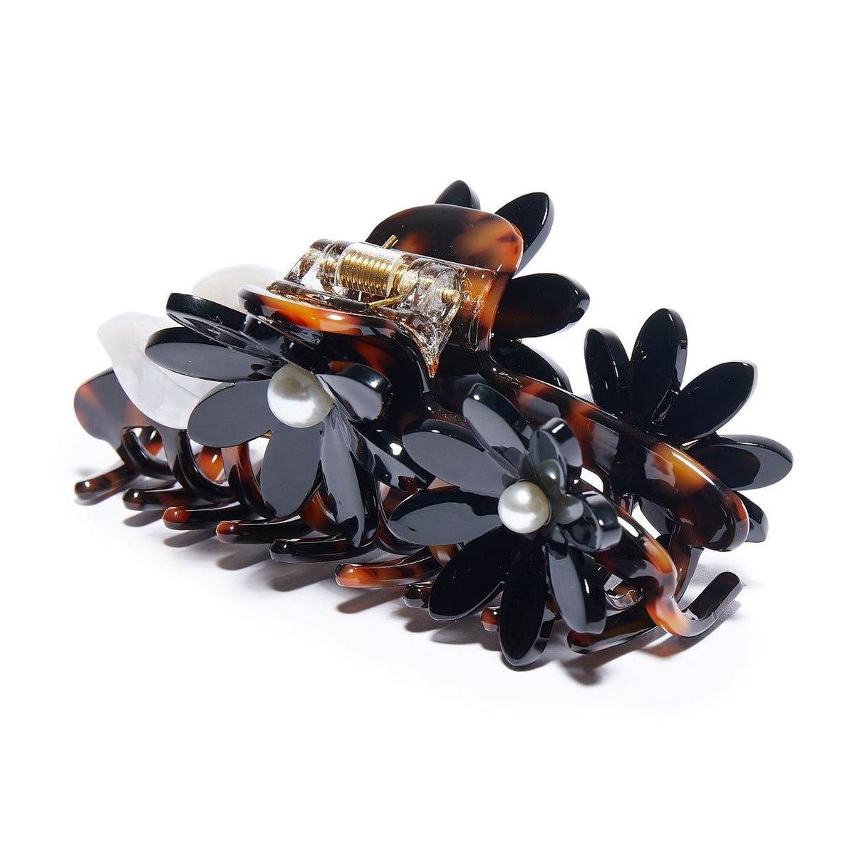 Jet Petunia Claw Hair Clip