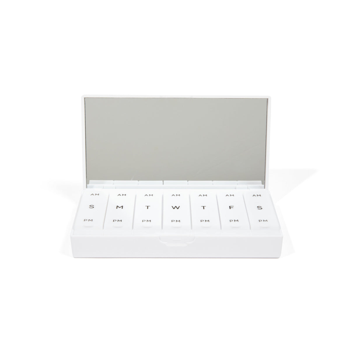 White AM/PM Pill Box