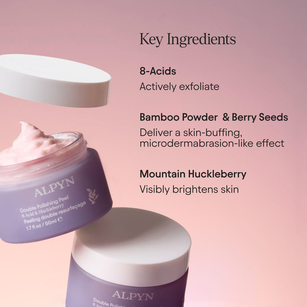 Polishing Peel and Brightening Face Mask with 8 Acids and Huckleberry