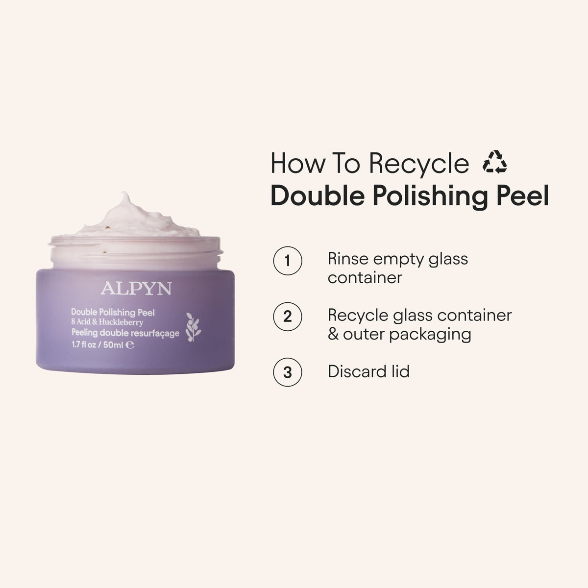 Polishing Peel and Brightening Face Mask with 8 Acids and Huckleberry