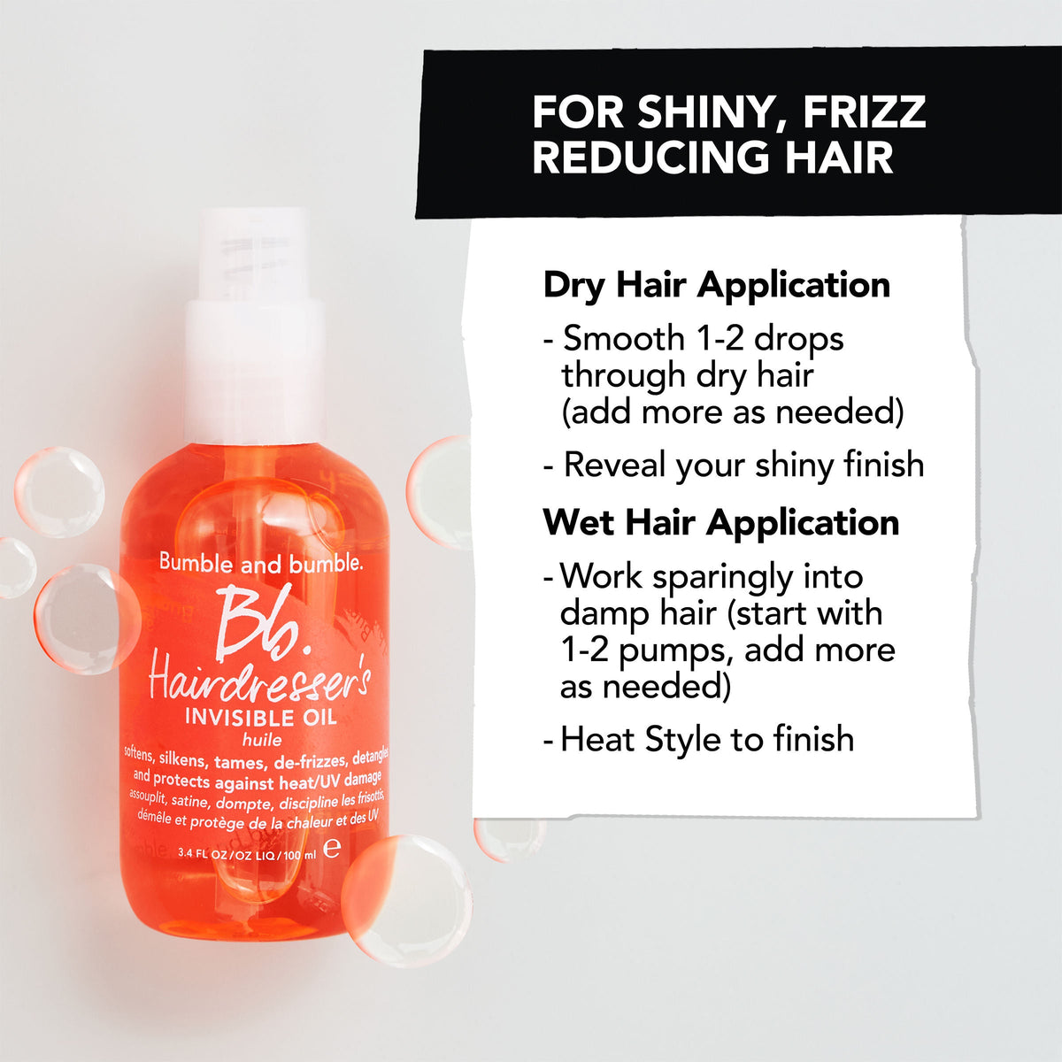 Hairdresser's Invisible Oil Frizz Reducing Hair Oil
