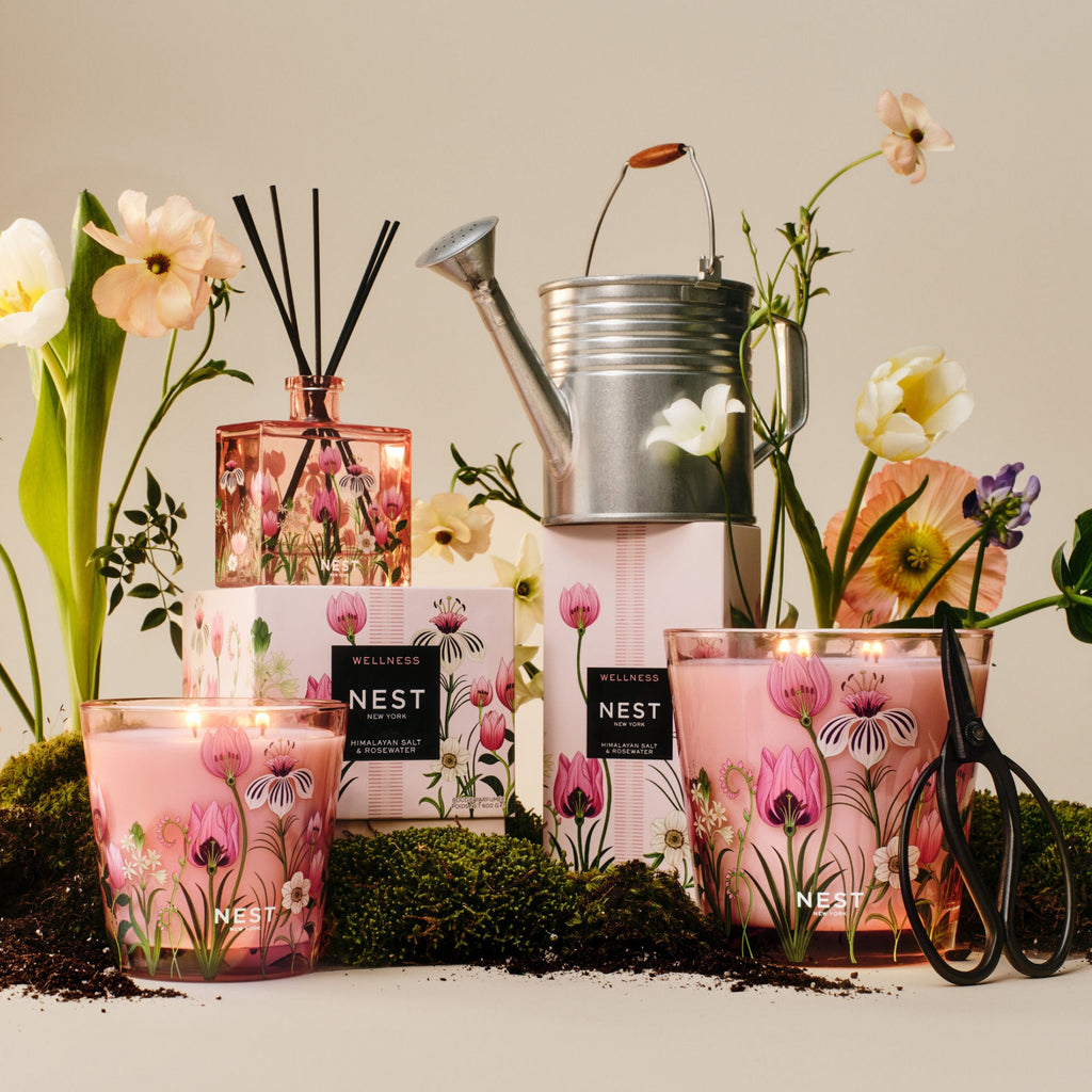 Himalayan Salt & Rosewater Decorative Candle