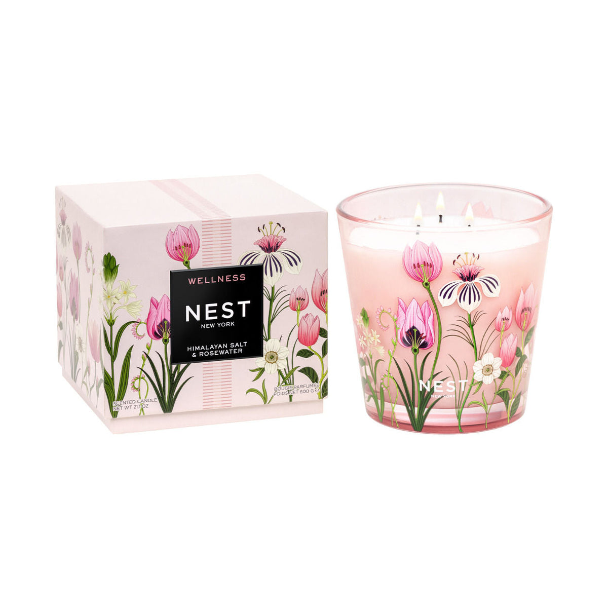 Himalayan Salt & Rosewater Decorative Candle