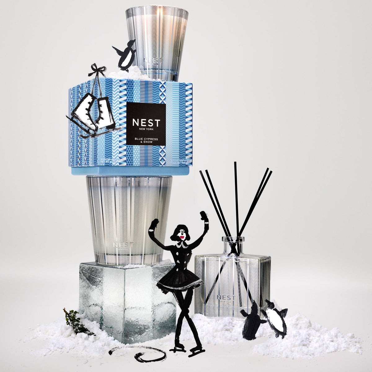 Blue Cypress & Snow Candle (Limited Edition)