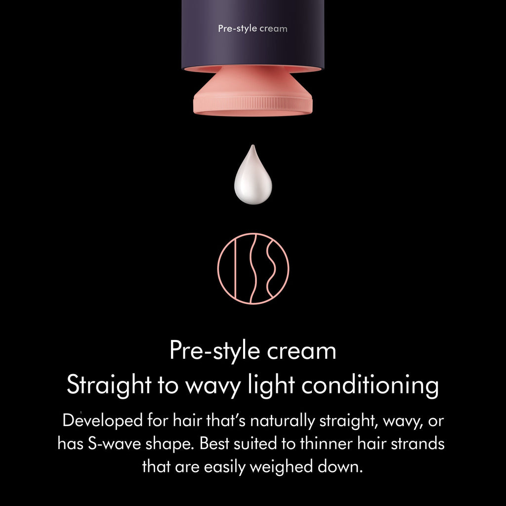 Chitosan Pre-Style Cream Straight to Wavy Light Conditioning
