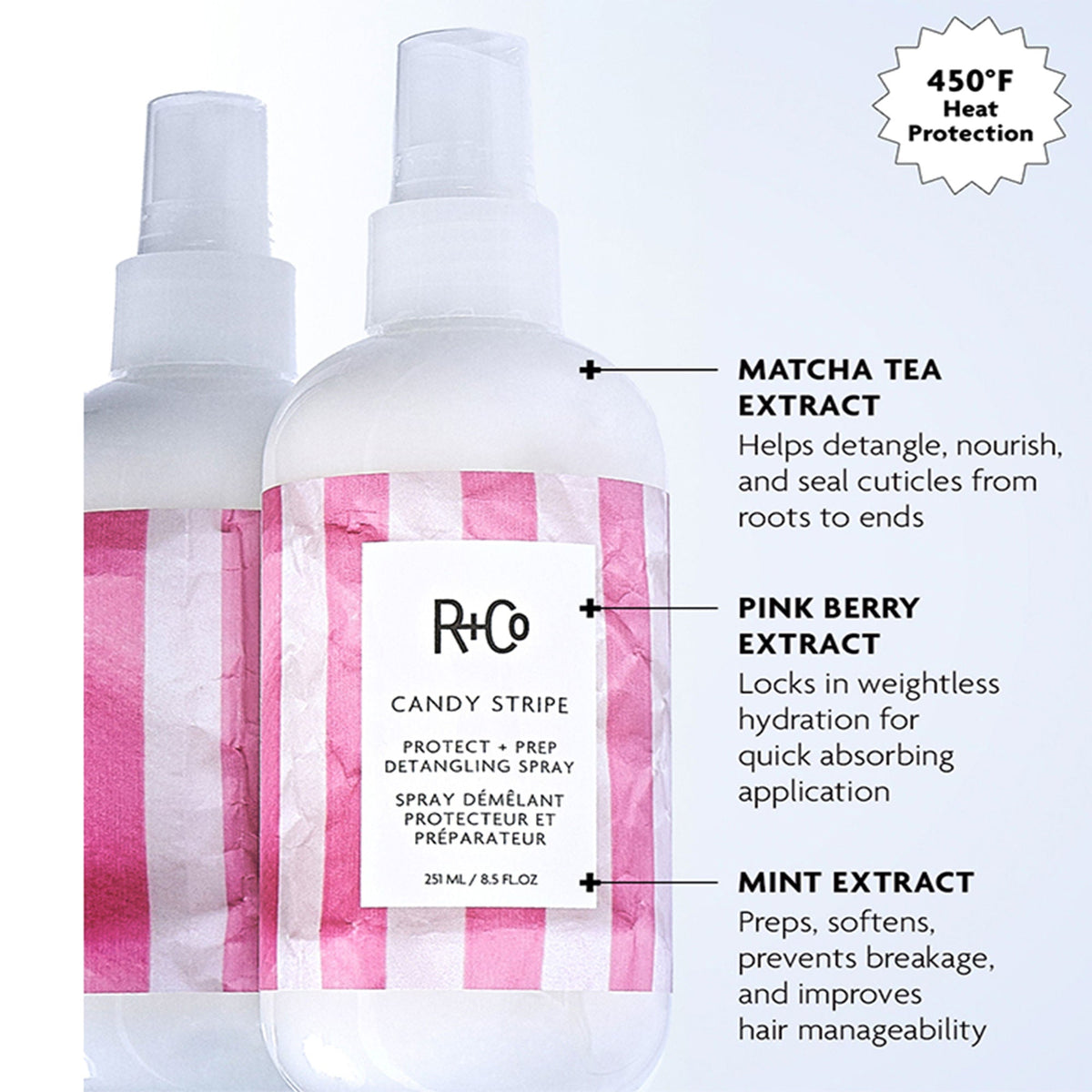 Candy Stripe Protect + Prep Detangling Spray
