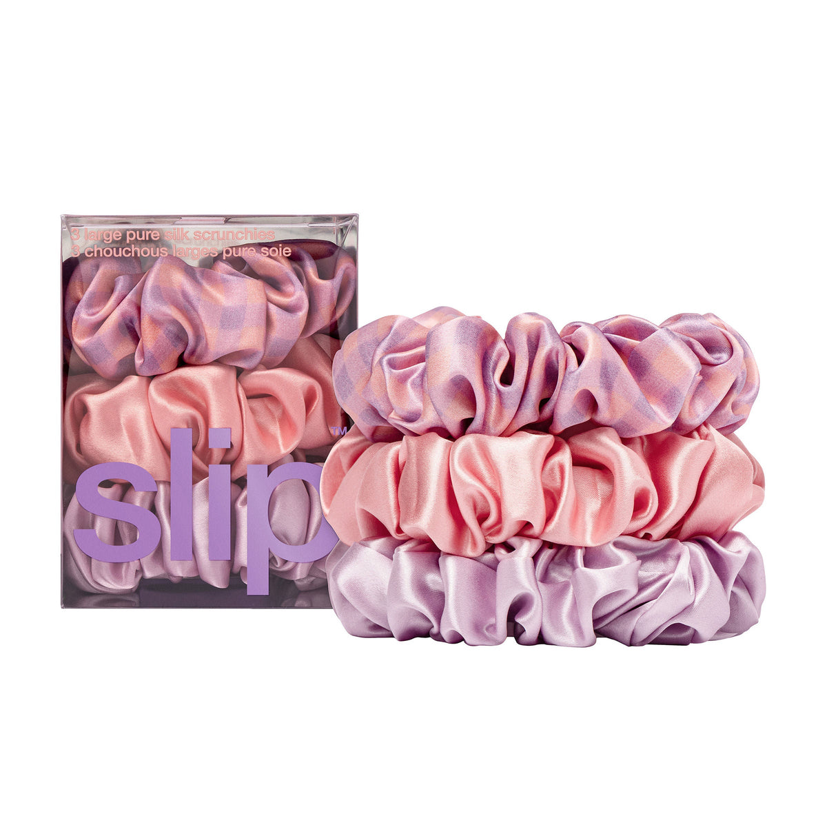 Pure Silk Large Scrunchies