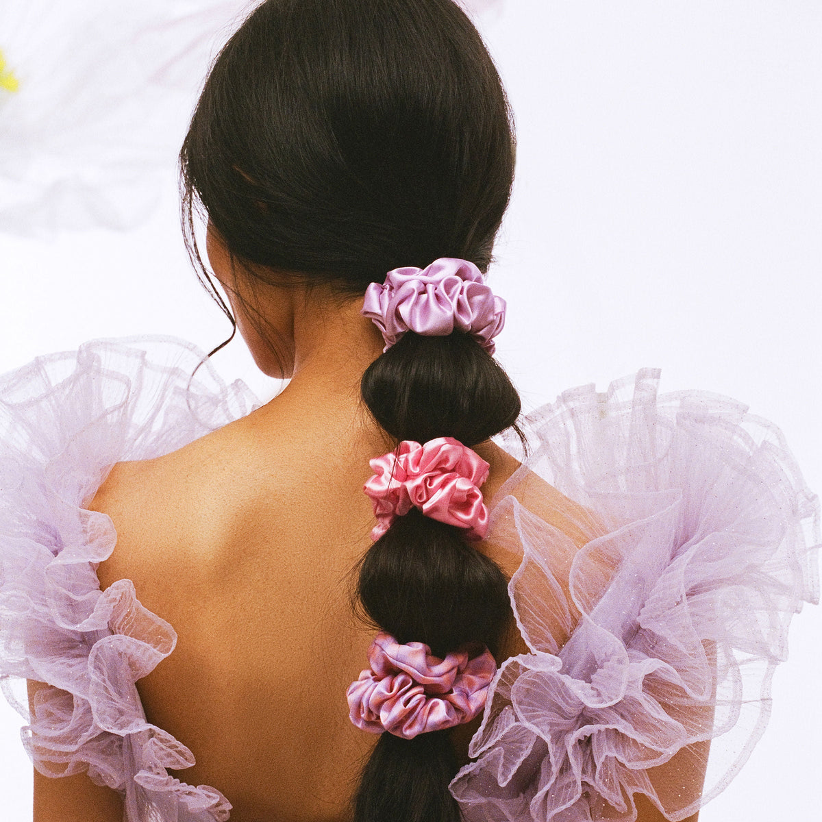 Pure Silk Large Scrunchies