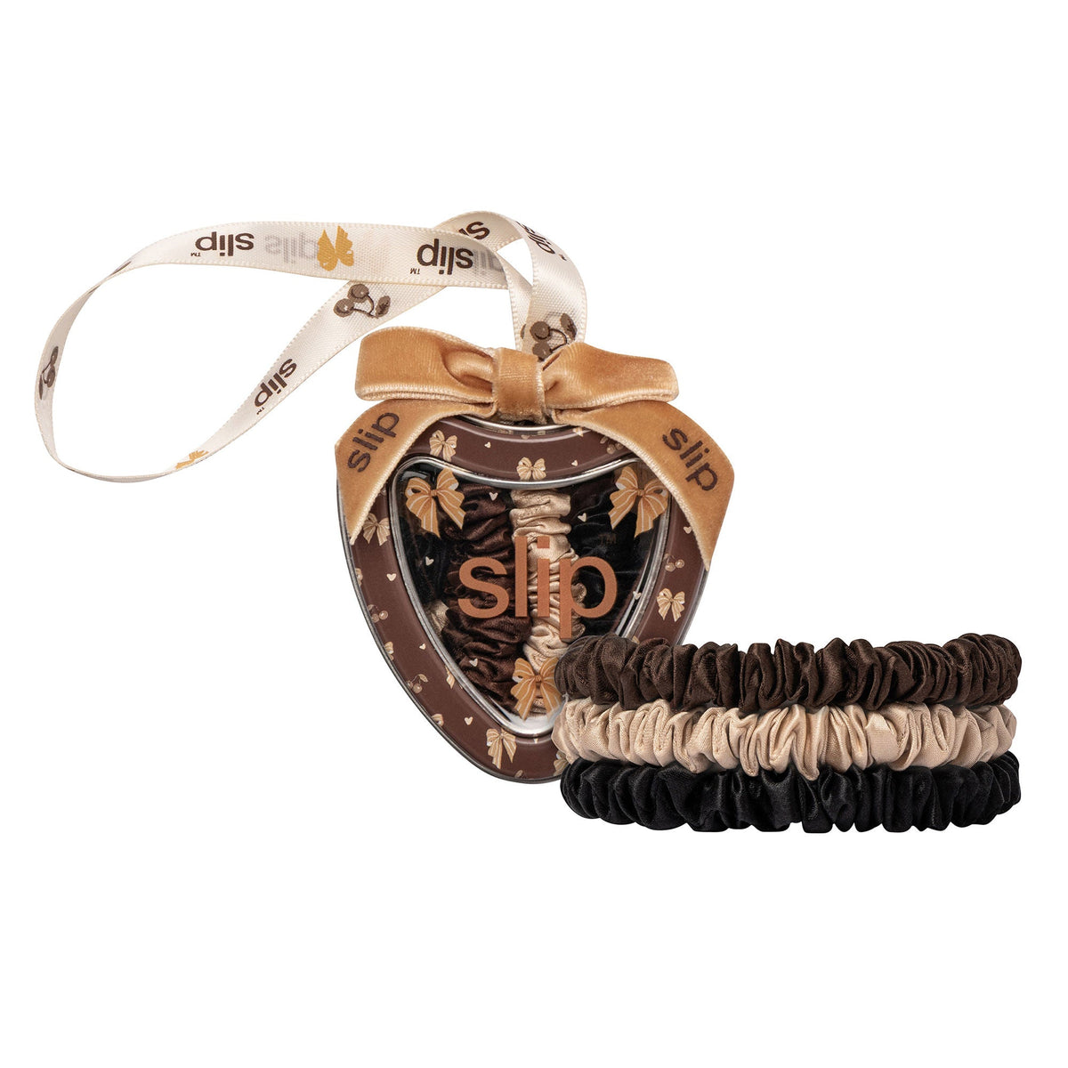 Pure Silk Skinny Scrunchie Trio Ornament (Limited Edition)