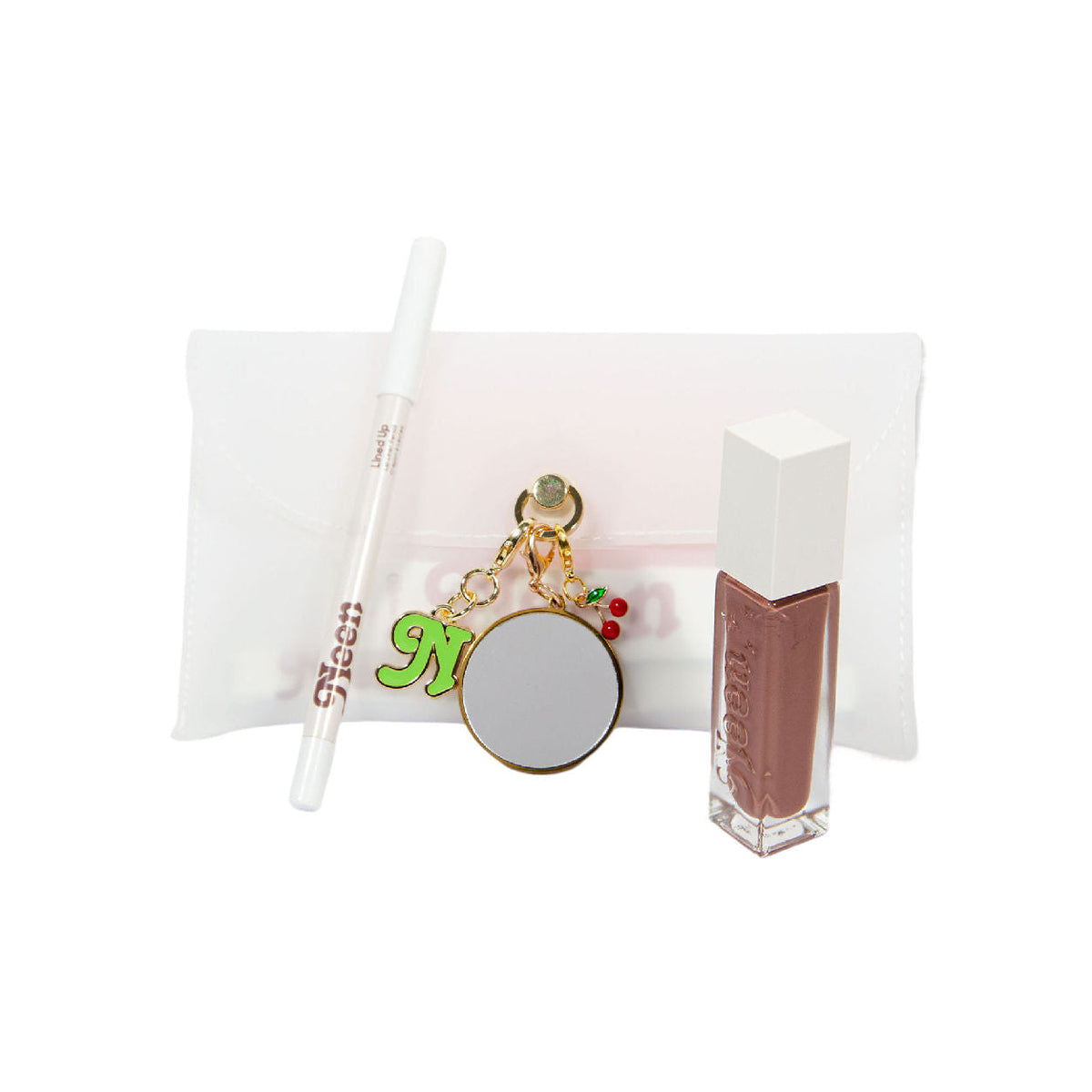 Silicone Bag + Charms Lip Gloss and Liner Combo (Limited Edition)