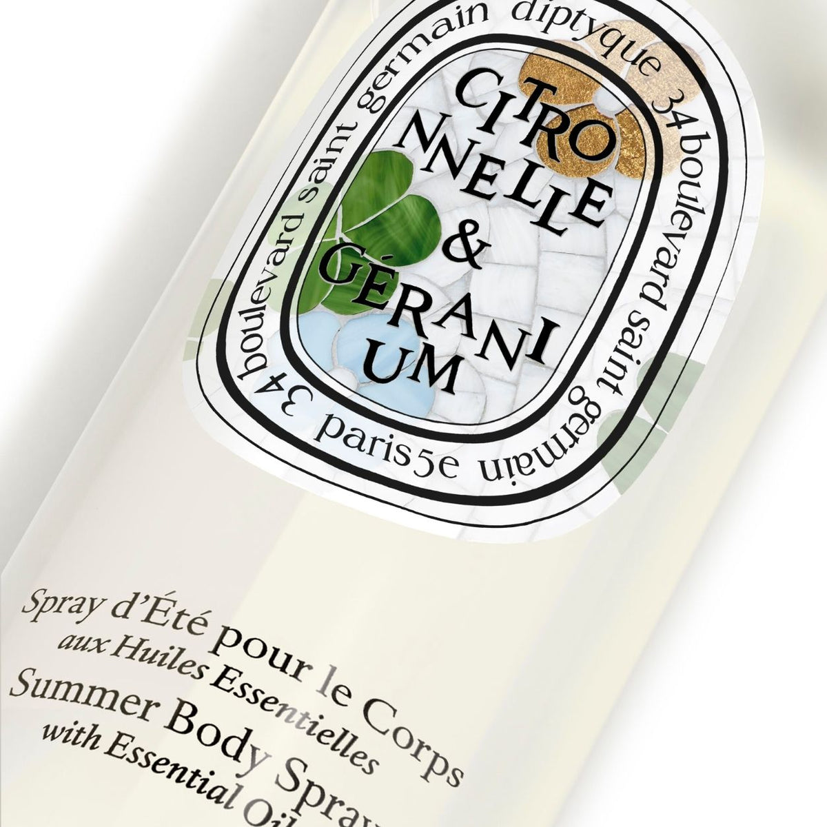 Lemongrass & Geranium Summer Body Spray with essential oils (Limited Edition)