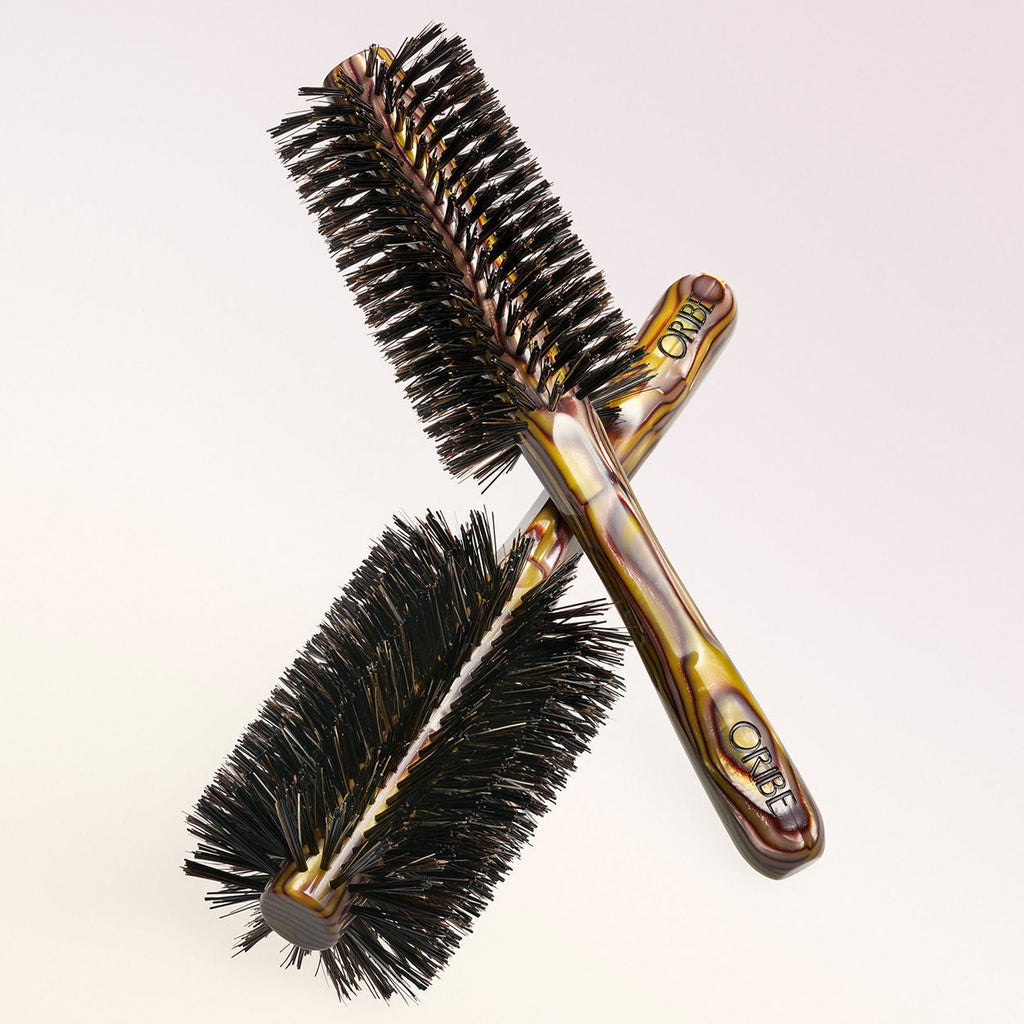 Large Round Boar Bristle Hair Brush for All Hair Types
