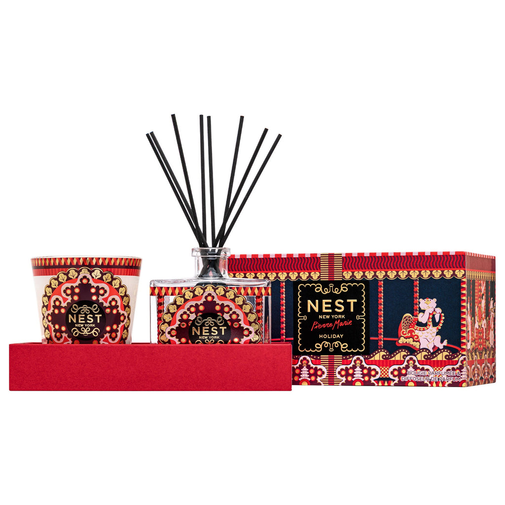Nest New York x Pierre Marie Holiday Classic Candle Reed Diffuser Duo (Limited Edition)