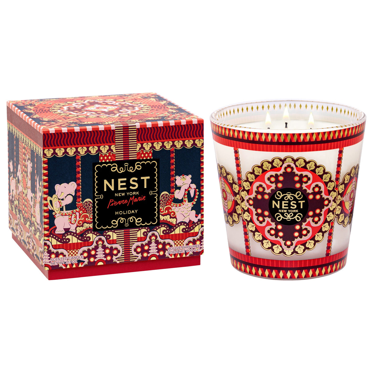 Nest New York x Pierre Marie Holiday 3-Wick Candle (Limited Edition)