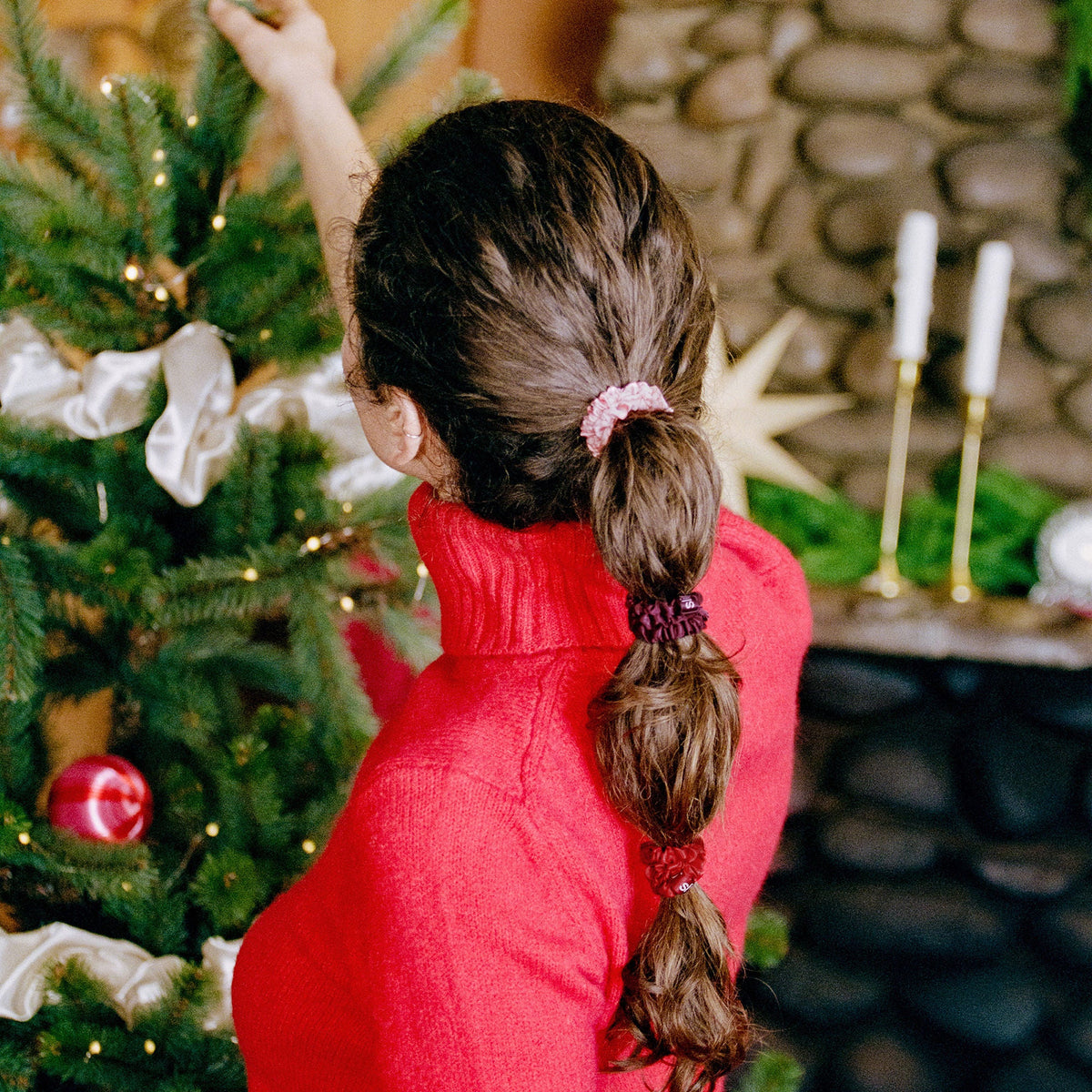 Pure Silk Skinny Scrunchie Trio Ornament (Limited Edition)