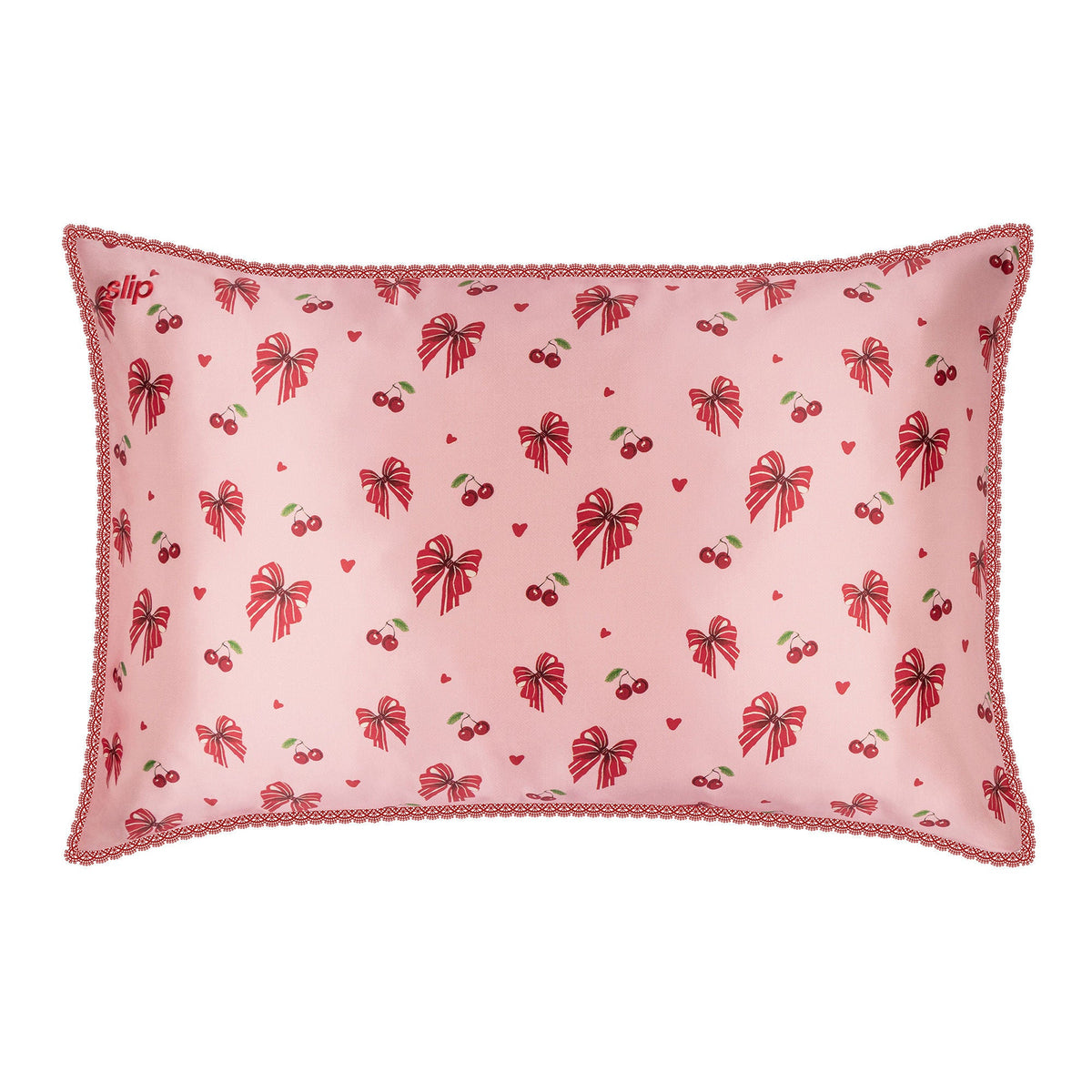 Pure Silk Queen Pillowcase with Lace Trim (Limited Edition)