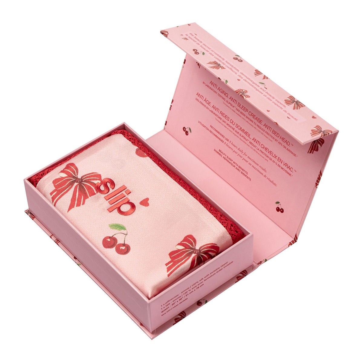 Pure Silk Queen Pillowcase with Lace Trim (Limited Edition)