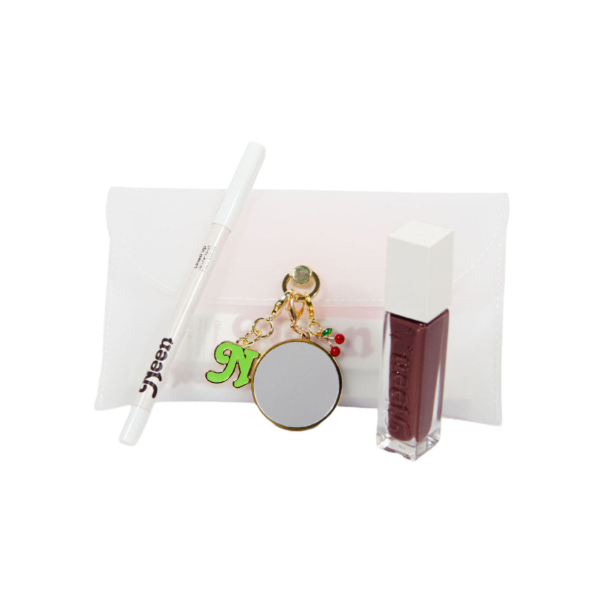 Silicone Bag + Charms Lip Gloss and Liner Combo (Limited Edition)