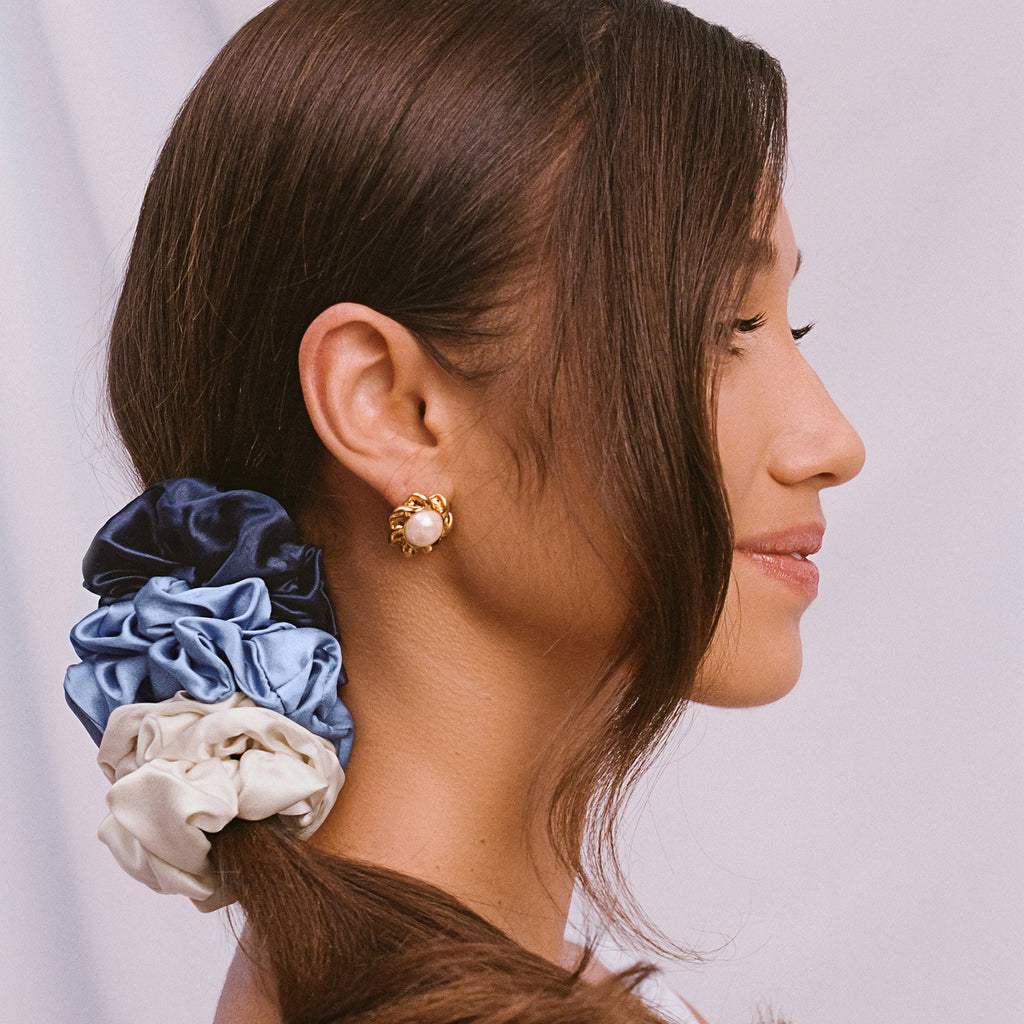 Pure Silk Large Scrunchies